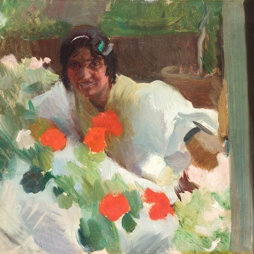JOAQUÍN SOROLLA Y BASTIDA (1863 / 1923) "Gypsy Woman in a Garden", c.1908 10 Ave&hellip;