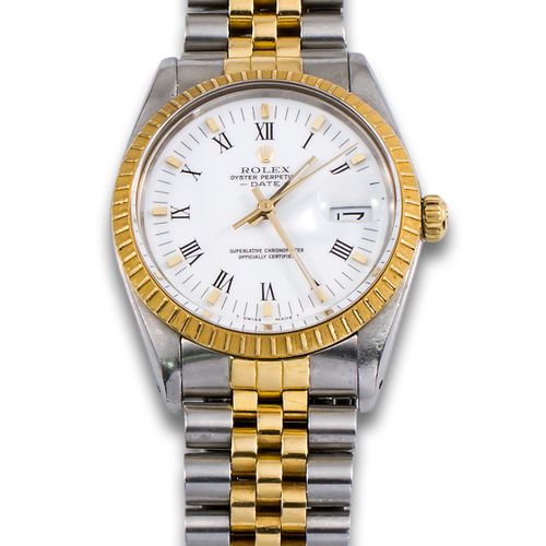 ROLEX WATCH STEEL AND GOLD. ROLEX OYSTER PERPETUAL DATE watch in stainless steel&hellip;