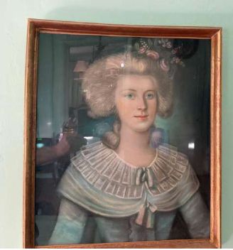 Null Ecole française, dans le goût du XVIIIème siècle,   -  Portrait de femme en&hellip;