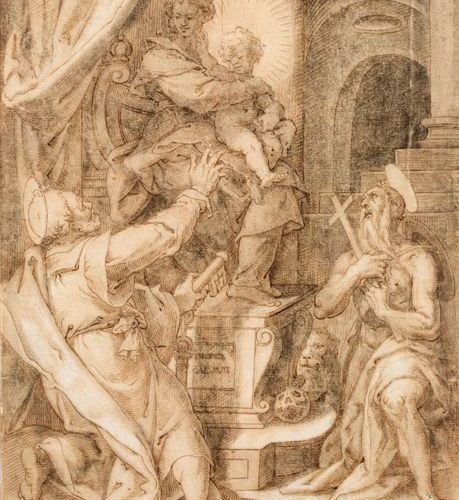 ATTRIBUÉ À DENIJS CALVAERT (ANVERS, 1540 - BOLOGNE, 1619) St. Peter and St. Jero&hellip;