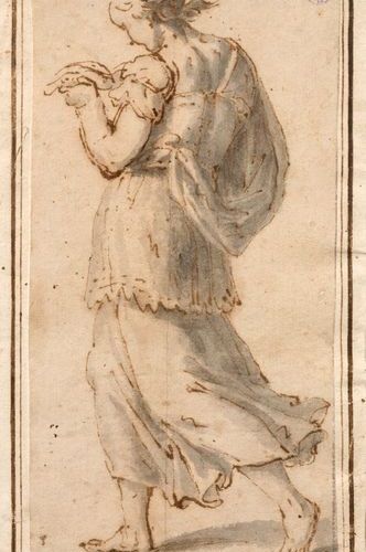 ATTRIBUÉ À PROSPERO FONTANA (BOLOGNE, 1512 - ROME, 1597) Femme vue de trois quar&hellip;