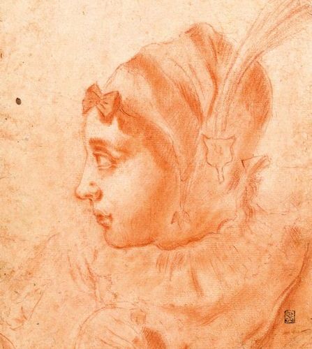 École ROMAINE vers 1630 Portrait of a page seen in profile
Sanguine
21 x 15.5 cm&hellip;
