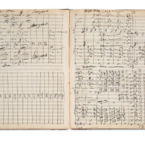 BIZET Georges (1838 1875) AUTOGRAPHIC MUSICAL MANUSCRIPT signed "Georges Bizet",&hellip;