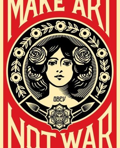 Null Shepard FAIREY dit Obey Giant (Né en 1970) Make art not war 



Offset sign&hellip;