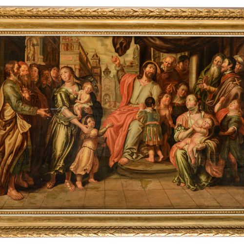 Let the children come to me, Antwerp School, 17thC, 74 x 105 cm Let the children&hellip;