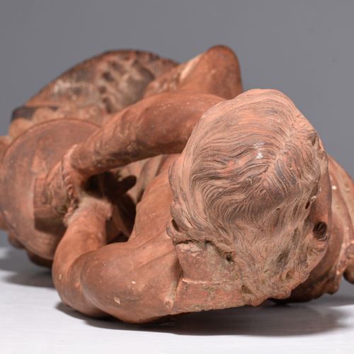 A terracotta sculpture of Ecce Homo, 18thC, H 60 cm Escultura de terracota del E&hellip;