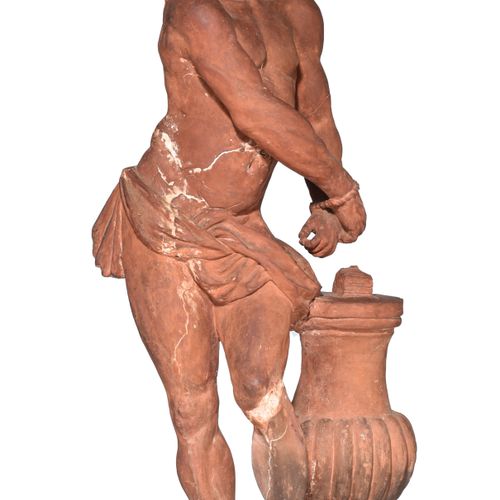 A terracotta sculpture of Ecce Homo, 18thC, H 60 cm A terracotta sculpture of Ec&hellip;