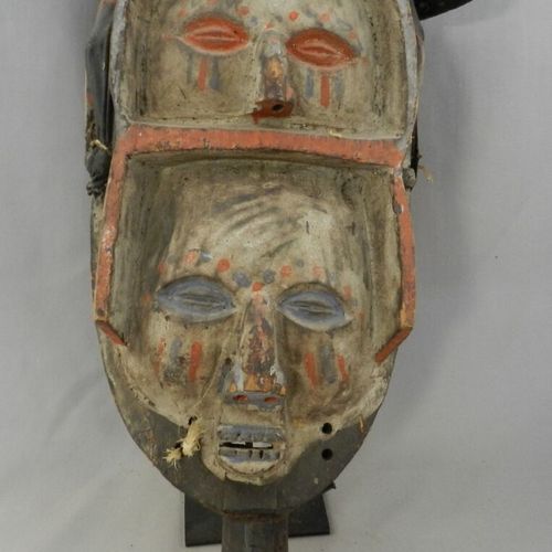 YAKA (Congo DRC) An initiation mask "kholuka", worn by the young of this people &hellip;