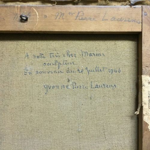 让 保罗 劳伦斯(1838 1921) 
白马 
布面油画，左下方有字，背面是艺术家的遗孀献给Marius PETIT的，附有Marius PETIT感谢Yvo&hellip;