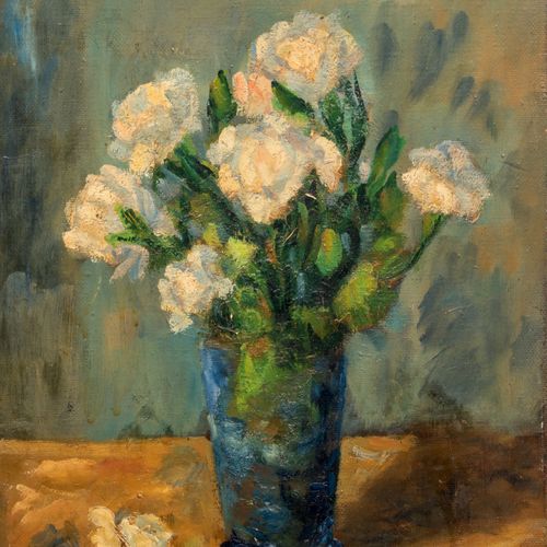 PIERRE TAL COAT (1905 1985) Bouquet de fleurs dans un vase ,1928 Huile sur toile&hellip;