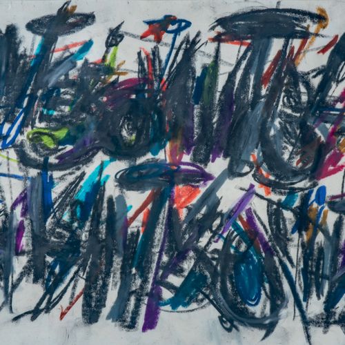 Ladislas KIJNO (1921 2012) Révolutions B, 1960 Crayons de couleurs sur papier, s&hellip;