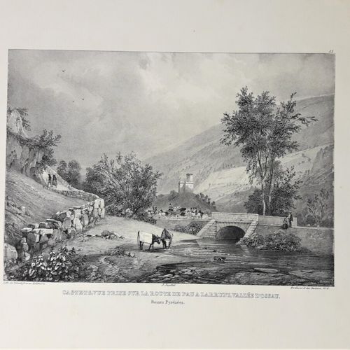Null JACOTTET Jean (1806-1880) : Ensemble de 5 lithographies topographiques repr&hellip;