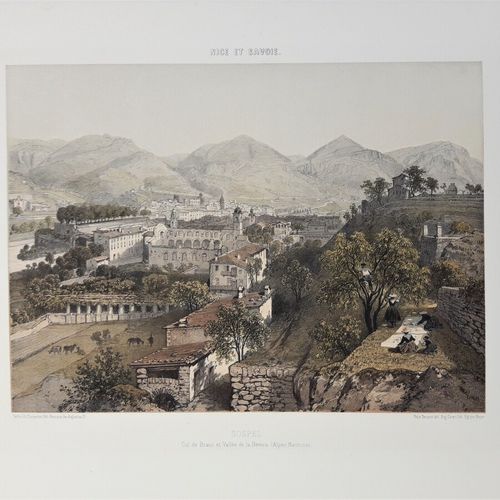 Null CICERI Eugène (1813-1890) d'après Félix BENOIST : « Sospel » (Alpes-Maritim&hellip;