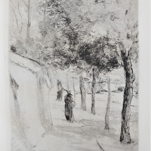 Null BRACQUEMOND Félix (1833-1914) « Promenade ». Ensemble de 7 planches. Gravur&hellip;