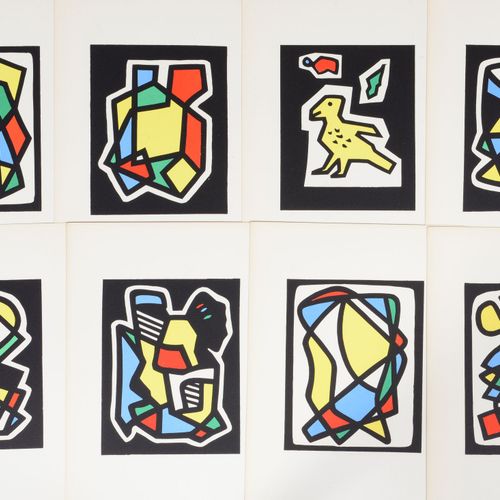Emile LAHNER (1893 1980) Formes. Portfolio de 16 planches en couleurs composé et&hellip;