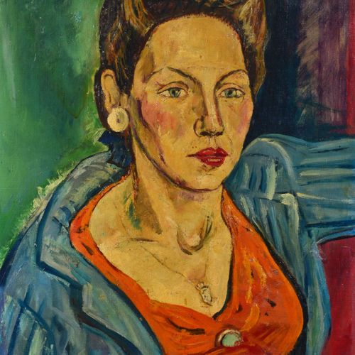 François DESNOYER (1894 1972) Portrait de femme Huile sur toile, signée en bas à&hellip;