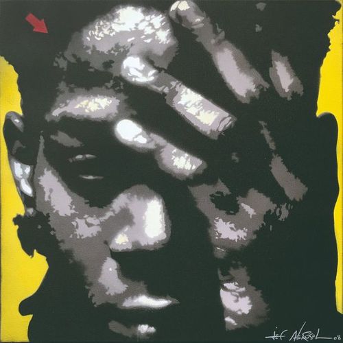 Null Yello JM Basquiat / 2008
Jef Aerosol 
Pochoir et aérosol sur toile
Signé & &hellip;