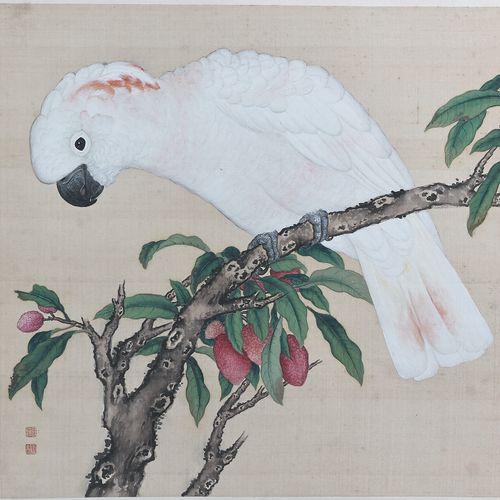 CHINE Époque Kangxi (1662 1722) Jiang Tingxi (1669 1732) Encre polychrome sur so&hellip;