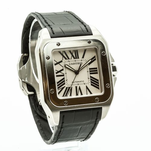 Null CARTIER Santos 100 Ref.2656, Nr. 491015
Armbanduhr aus Stahl. Gehäuseboden &hellip;