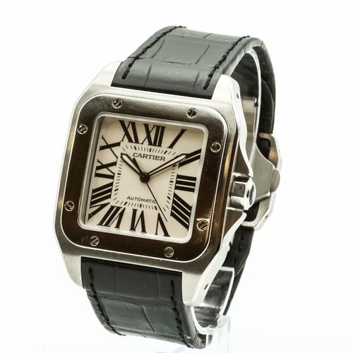 Null CARTIER Santos 100 Ref.2656, Nr. 491015
Armbanduhr aus Stahl. Gehäuseboden &hellip;