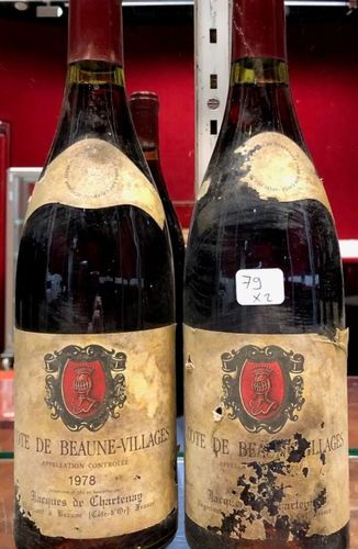 Null Cote de Beaune-Villages - Jacques de Chartenay 1978.
2 bouteilles.