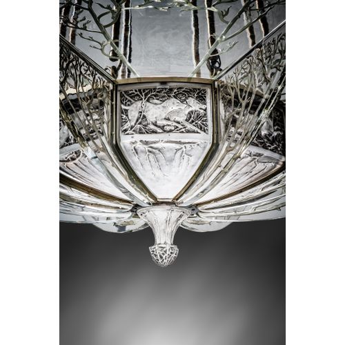 ◆‡ René Lalique (French 1860 1945) LA CHASSE CHANDELIER, NO. 2258 conçu 1913 vit&hellip;