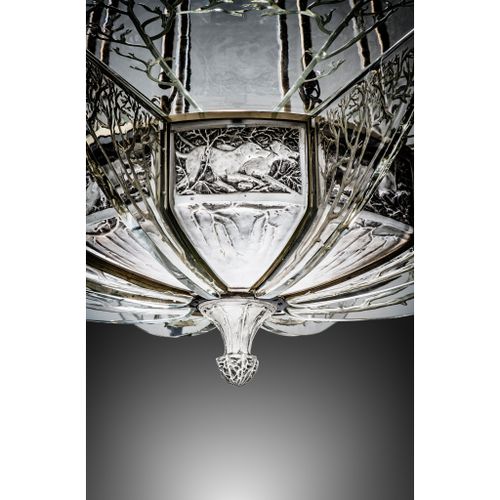 ◆‡ René Lalique (French 1860 1945) LA CHASSE CHANDELIER, NO. 2258 conçu 1913 vit&hellip;