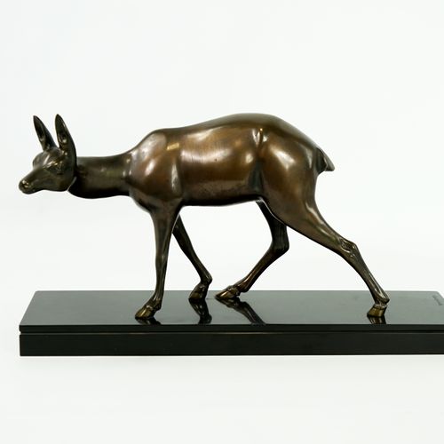 Null Irénée ROCHARD (1906 - 1984), La Biche.

Bronze mit brauner Patina, signier&hellip;