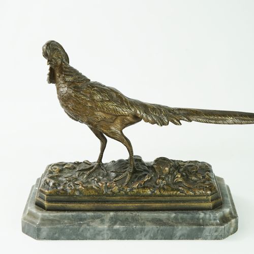 Null Henri Emilien Adrien TRODOUX (19. Jahrhundert) "Fasan

Bronze mit hellbraun&hellip;