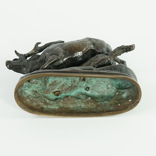Null Hippolyte HEIZLER (1828-1971) "Cerf attaqué par un loup"

Bronze à patine b&hellip;