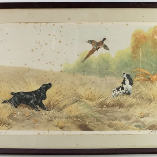 Null Boris RIAB (1898-1975) "Springer and Pheasant

Lithograph in color

Signed &hellip;