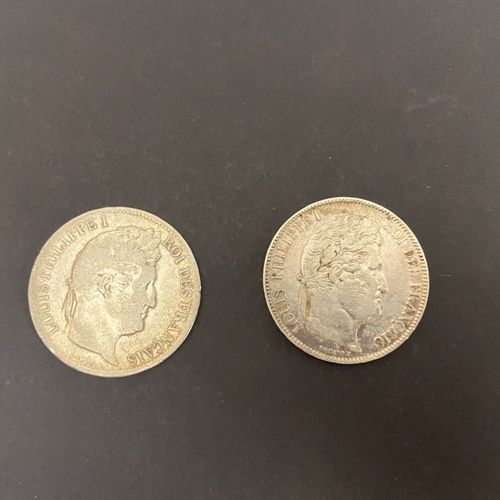 Null 2 pièces de 5 Francs.En argent Type Louis Philippe. 1831 - 1840