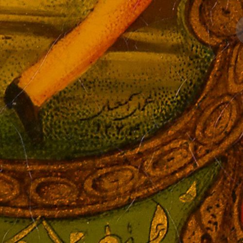 穆罕默德 伊斯梅尔 伊斯法哈尼(1814 1892) 装饰有历史场景和耶稣受难的镜盒，伊朗qâjâr，署名Isma'il，日期为1274 H/1857 58 一&hellip;