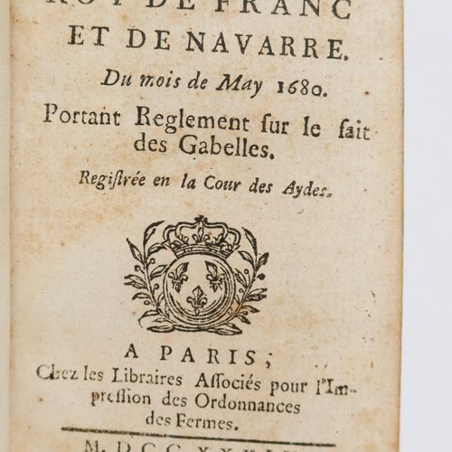 [LOUIS XIV]. Ordonnance de Louis XIV roy de Fran (sic) et de Navarre. Du mois de&hellip;