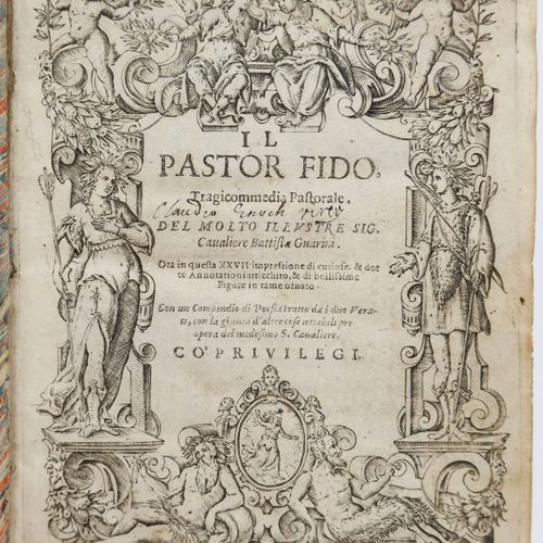 GUARINI (Giovanni Battista). Il Pastor fido. Tragicommedia Pastorale. Venise : G&hellip;