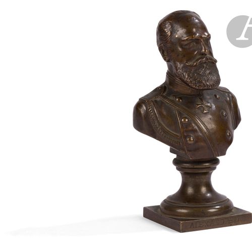 Null Buste d’Alexandre III. Fin du XIXe siècle.
Épreuve en bronze à patine brune&hellip;