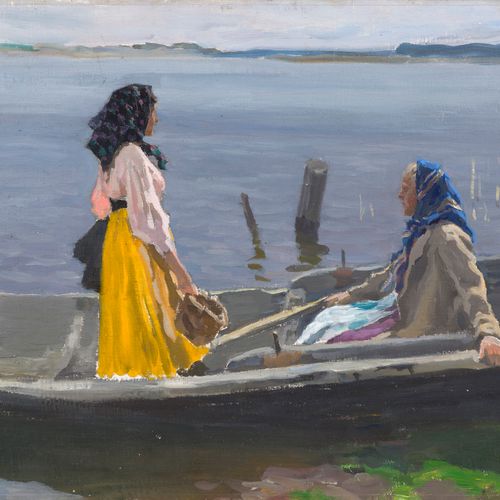 Null Alexeï Stepanovitch STEPANOV (1858-1923)
Deux femmes sur une barque
Huile s&hellip;