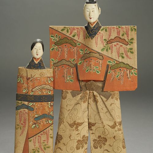 Classic Large-scale Tachi-bina (Standing Hina) for the Hina Matsuri, Edo Period &hellip;