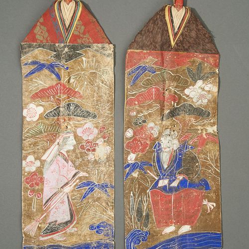 Exceptionally Rare 17th Century Ito-bina Pair, 17th Century Edo Period 17" (43 c&hellip;