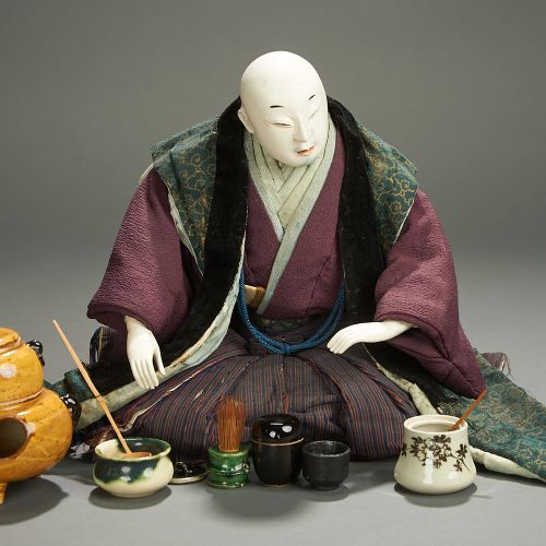 Powerful Musha-ningyo (Warrior Doll) of the Tea Master Sen no Rikyu, Edo Period &hellip;