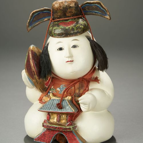 Intriguing Gosho-ningyo Parody Doll of Ryujin, Edo Period 8 1/2" (22 cm.) The mi&hellip;
