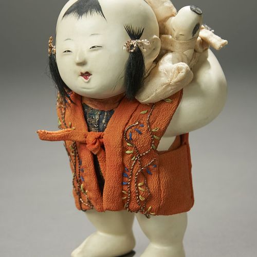 Kyodai (Elder Brother/Younger Brother) Gosho-ningyo (Palace Doll) Pair, Edo Peri&hellip;