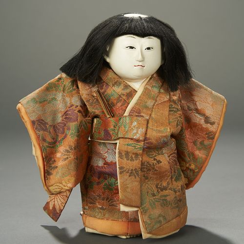 Exquisite Mitsuore Gosho-ningyo (Triple-jointed Palace Doll), Edo Period 8" (20 &hellip;
