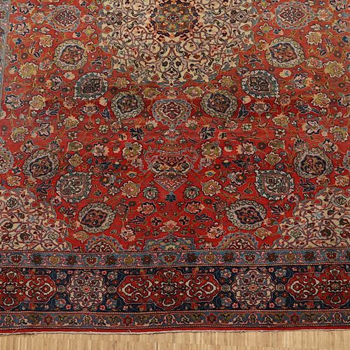 Teppich Isfahan alt, Persien, 374 x 282, Zustand B/C TAPIS ISFAHAN ANCIEN, Perse&hellip;