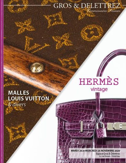 [Vente maintenue] Malles Louis Vuitton & divers - Hermès vintage (2e partie)
