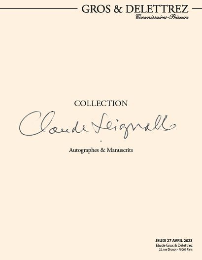 Seignolle III Collection (Autographs & Manuscripts)