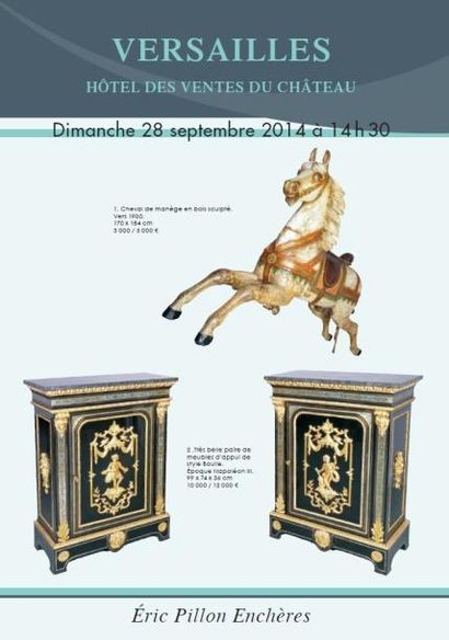 Tableaux, Gravures, Argenterie, Arts de la table, Objets d'art, Mobilier du XIXe siècles et Napoléon III, Canapés en cuir, Vitrine d'hôtel