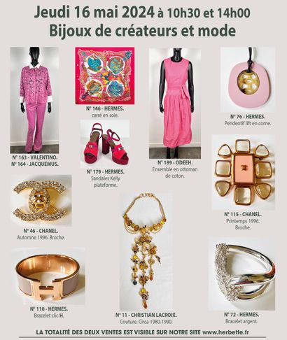 Jeudi 16 mai - Bijoux de créateurs et Mode