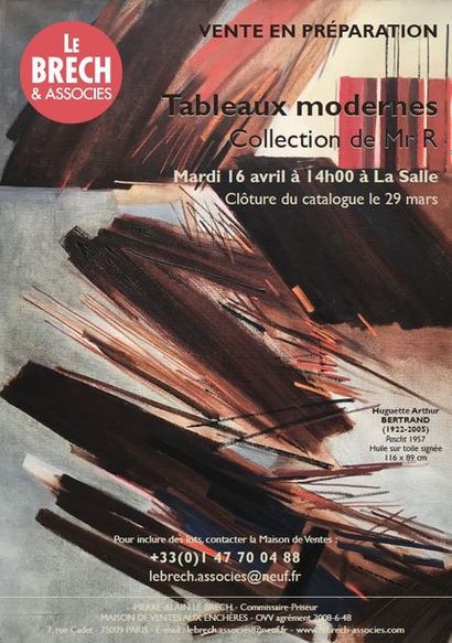 ARTS DU XXème siècle - TABLEAUX MODERNES Collection de Mr R & LIVRES ILLUSTRES