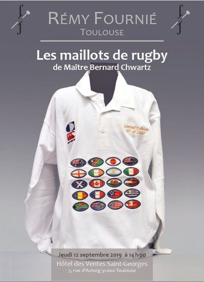 726 maillots de rugby à partir de 1901 provenant de 87 pays